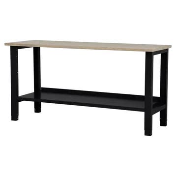 Nieuwe werktafel - 176,5x62x85-90cm - werkbank - zwart, Ophalen of Verzenden, Nieuw, Minder dan 70 cm
