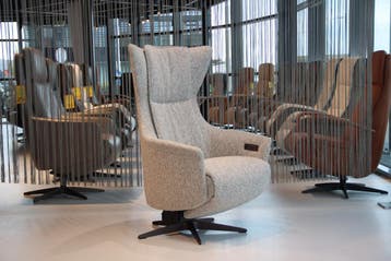 Gealux sta op stoel Twinz 8091 Stof Creme 2 motoren + accu, Ophalen of Verzenden, Nieuw, Stof, Design, modern