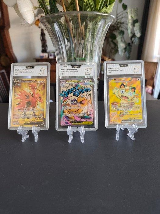 Pokémon - 3 Graded card - Électhor de Galar, Dracolosse,, Hobby en Vrije tijd, Verzamelkaartspellen | Pokémon