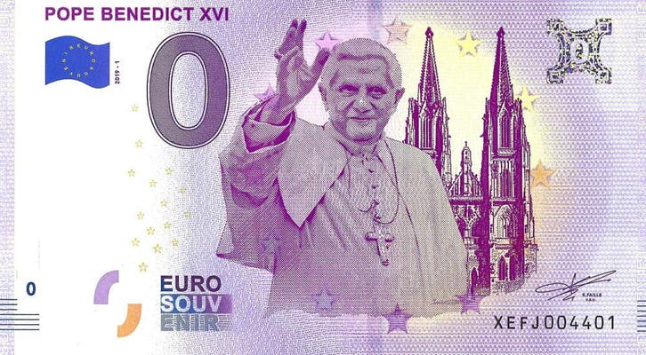 0 euro Duitsland 2018 - Pope Benedict XVI, Postzegels en Munten, Bankbiljetten | Europa | Eurobiljetten, Verzenden