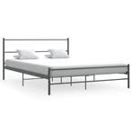vidaXL Bedframe zonder matras metaal grijs 140x200 cm, Huis en Inrichting, Slaapkamer | Bedden, Verzenden, 140 cm, 200 cm, Metaal