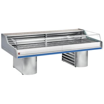 Gekoelde vitrine toonbank met ruit " Self-Service ", op sokk, Verzenden, Nieuw in verpakking, Koelen en Vriezen