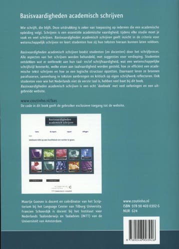 Basisvaardigheden academisch schrijven 9789046903926, Verzenden, Gelezen, Maartje Goosen
