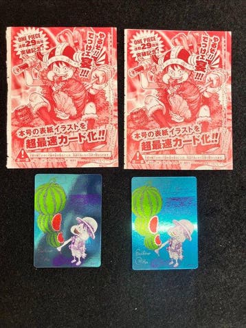 Shueisha - 4 Card - One Piece - Monkey D. Luffy Promo card,, Nieuw