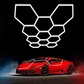 Hexagon verlichting Set | 11 hexagons | 385W | 6000K, Ophalen of Verzenden, Nieuw in verpakking, Verlichting