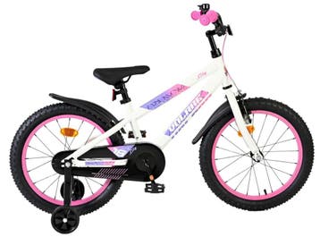 Volare Lily Kinderfiets - Meisjes - 18 inch - Wit Roze Paars, Ophalen of Verzenden, Nieuw, 16 tot 20 inch, Overige merken