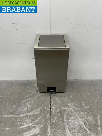 RVS Josto Prullenbak met voetbediening en softclose 60 liter, Ophalen of Verzenden, Gebruikt