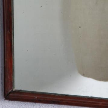 Notenhouten 18e eeuwse Soester spiegel met afneembare kroonN, Ophalen of Verzenden