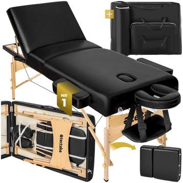 3 zones massagetafel Somwang 7,5cm matras en houten frame, Verzenden, Nieuw