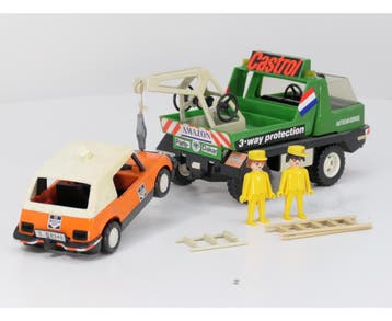 Playmobil 3473 takelwagen + auto VVP #9571 (Kinderspeelgoed), Ophalen of Verzenden, Gebruikt