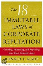 The 18 Indispensable Laws of Corporate Reputation, Boeken, Ophalen of Verzenden, Nieuw
