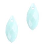2 x Top facet kralen druppel hanger 6x12mm Pastel turquoi..., Ophalen of Verzenden, Nieuw, Kraal