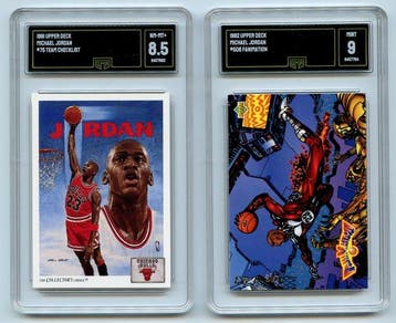 Upper Deck - Lot of 2 - 1991 Jordan GMA 8.5 & 1992, Verzamelen, Nieuw