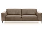 Bankstel Aspen - rechte banken - Taupe, Nieuw, Leer
