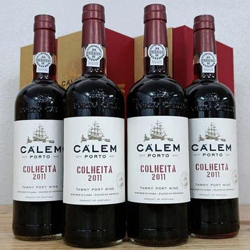 2011 Cálem - Colheita Port - Douro - 4 Flessen (0.75 liter), Nieuw