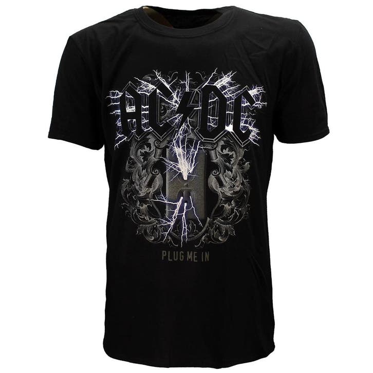 AC/DC Electric Plug Me In T-Shirt, Kleding | Heren, T-shirts, Verzenden