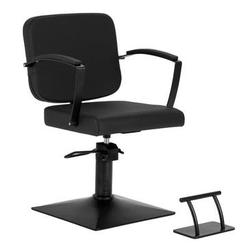 Kappersstoel Zwart Hydraulisch Professioneel – Hair System, Ophalen of Verzenden, Nieuw