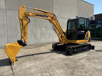 Veiling: Midigraafmachine Komatsu PC56-7 Diesel 2014, Ophalen, Graafmachine