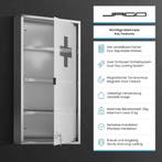 Hangkast badkamer - Medicijnkastje - Wandkast - Zilver - Jag, Verzenden, Zo goed als nieuw