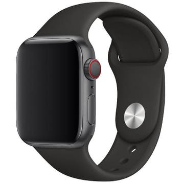 Apple Watch bandje Ovaro - siliconen - zwart, Nieuw, Bandje, Apple Watch, 123watches