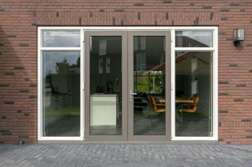 kunststof openslaande terrasdeuren, Kunststof, 225 cm of meer, Nieuw, Inclusief glas
