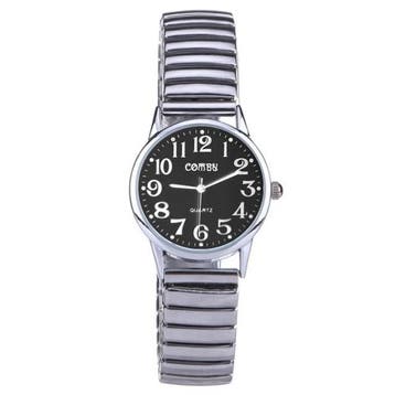 Fako - Horloge - Rekband - Comby Classic - Ø 28mm - Zwart, Verzenden, Nieuw