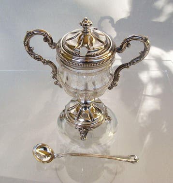 Antique Mustard/Caviar Pot - Massat Frères, 1900
