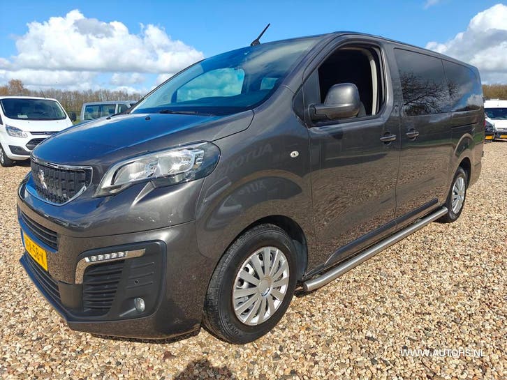 Peugeot Expert 2.0 BlueHDI 120 Lengte 3 Premium Dubbele Cabi, Auto's, Bestelauto's, Lease, Zwart, Automaat, Zilver of Grijs, Peugeot