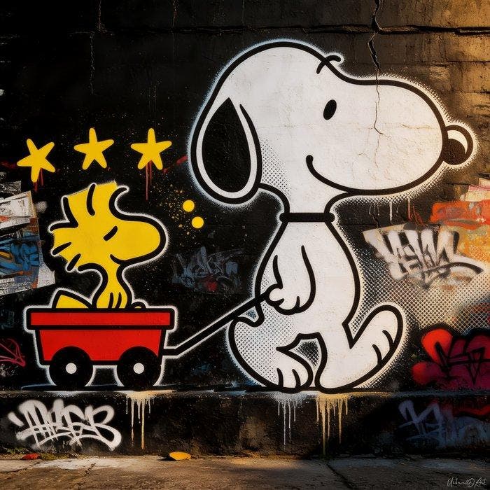 Urban3DArt (1971) - Snoopy Walk Limited Edition, Antiek en Kunst, Kunst | Designobjecten