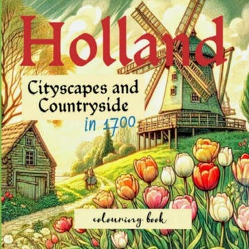 Holland In 1700 Colouring Book | Liana J.F. Romeijn | Nieuw, Ophalen of Verzenden, Nieuw, Liana J.F. Romeijn