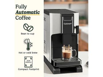 Cuisinart -  Volautomatische Espressomachine Zwart, Verzenden, Nieuw, Espresso apparaat, Koffiebonen