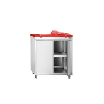 GGM Gastro | Gesloten RVS werktafel PREMIUM - 800x600mm - |, Verzenden, Nieuw in verpakking, Meubilair