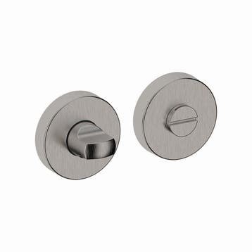 Shuffle toilet-/badkamersluiting rond - RVS, Doe-het-zelf en Verbouw, Hang- en Sluitwerk, Verzenden, Nieuw