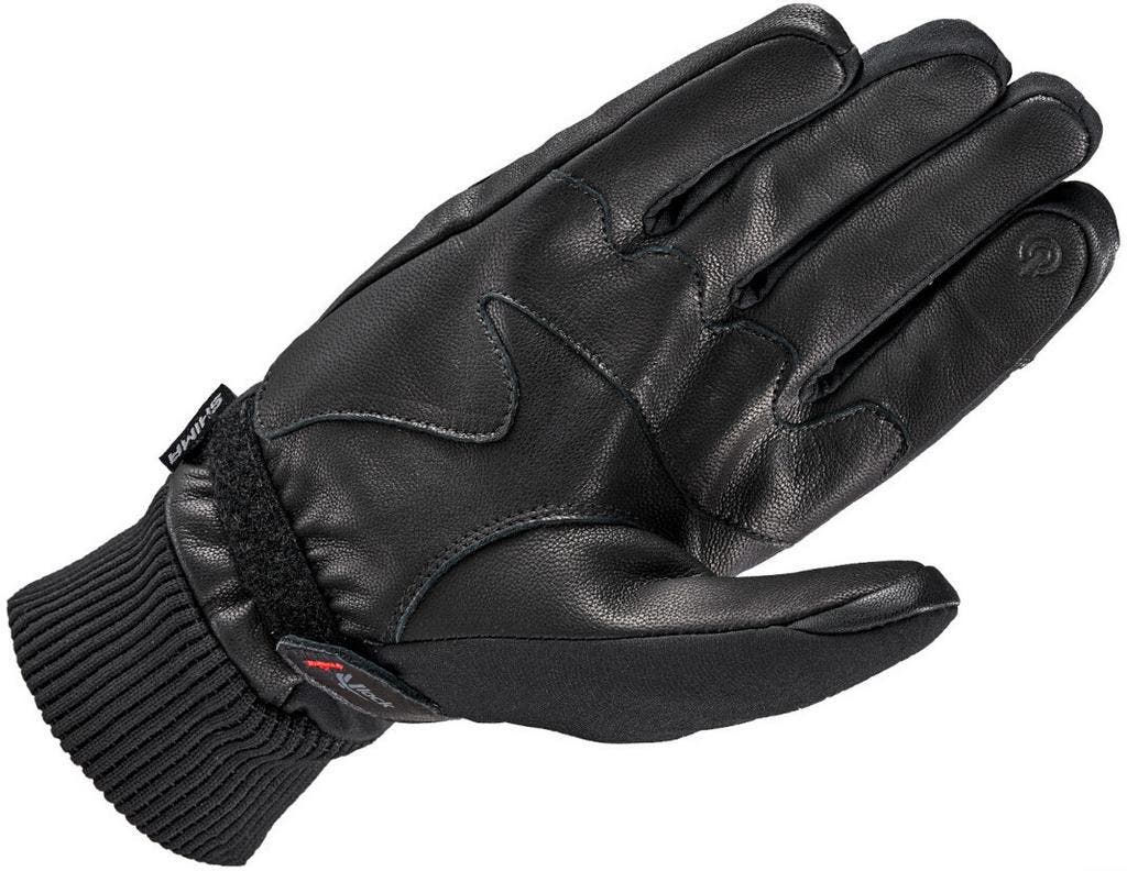 SHIMA Blake Motorhandschoenen voor heren, ademend, elastisch, touchscreen, vintage handschoenen van leer met enkelbeschermer, enkelschokdemper, versterkte handpalm (zwart, M