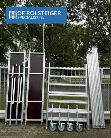 NR1 Rolsteiger bestellen + geleverd 135x250x6,2m AlumexX, Doe-het-zelf en Verbouw, Steigers, Verzenden, Nieuw, Rolsteiger of Kamersteiger