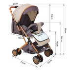 Kinderwagen 0–6 Jaar Inklapbaar met Zit- en Ligstand, Verzenden, Nieuw