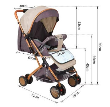 Kinderwagen 0–6 Jaar Inklapbaar met Zit- en Ligstand, Verzenden, Nieuw