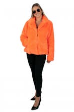 Bontjas neon oranje dames, Ophalen of Verzenden, Nieuw