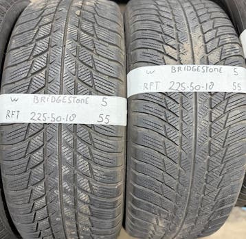 2x225-50-18 Bridgestone Winter 2x5m €55 Per Band 225 50 18, Ophalen, 18 inch, Gebruikt, Winterbanden