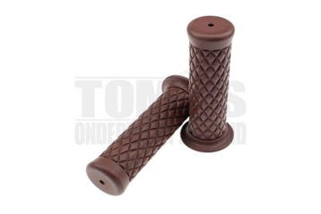 Handvatset Retro Dama bruin 22mm / 24mm universeel, Ophalen of Verzenden, Nieuw, DMP