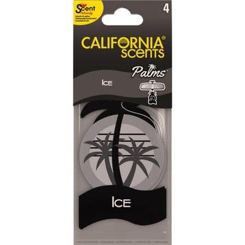 California Scents Palms Luchtverfrisser Ice Blister 4st, Auto diversen, Ophalen of Verzenden