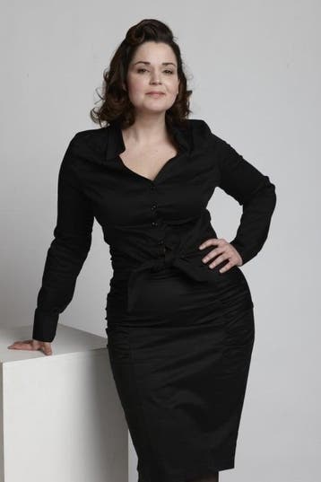 Emmy, Curvy Wiggle Skirt in Black in Medium., Verzenden, Nieuw
