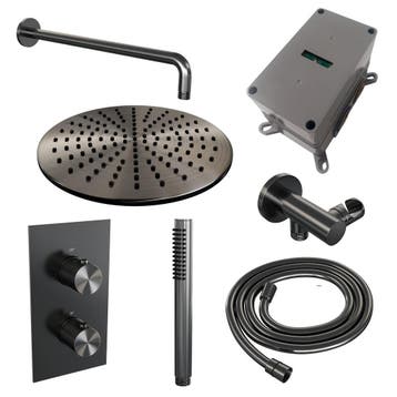 Brauer Gunmetal Carving Thermostatische Regendoucheset, Ophalen of Verzenden, Nieuw