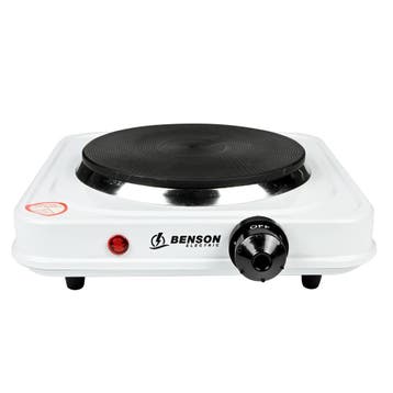 Benson Elektrische kookplaat - 1 pit - 1000W - 15 cm - ov..., Ophalen of Verzenden, Nieuw
