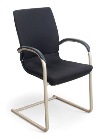 Ahrend 230 vergaderstoel, slede, zwart-goud, Ophalen of Verzenden, Nieuw, Zwart