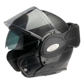 Helm Vito Systeemhelm met zonnevizier Reverse mat zwart (..., Ophalen of Verzenden, Nieuw, Vito