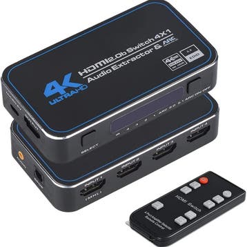 DrPhone Arc Series 4K HDMI HDR Switch 4-in-1 uit – HDR10 – 2, Verzenden, Nieuw