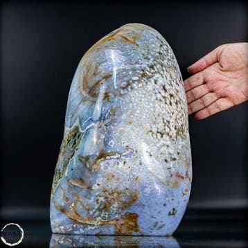 Ocean Jasper vrije vorm met druse – Agaat vrije vorm –