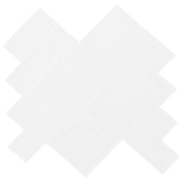 vidaXL Haringbeen Tegel 50 pcs Wit 30 x 30 cm Polyurethaan, Hobby en Vrije tijd, Verzenden, Nieuw