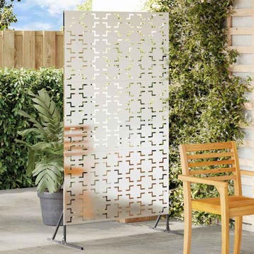 vidaXL Privacyscherm 100 x 50 x 180 cm Roestvrij staal, Verzenden, Nieuw, IJzer